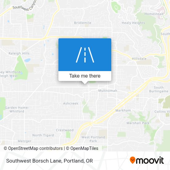 Mapa de Southwest Borsch Lane