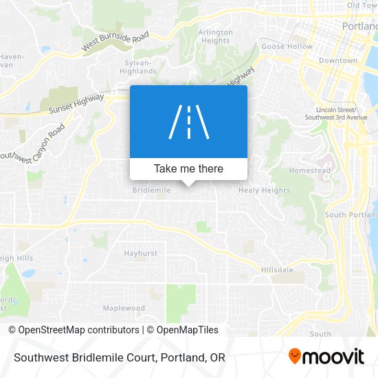 Mapa de Southwest Bridlemile Court