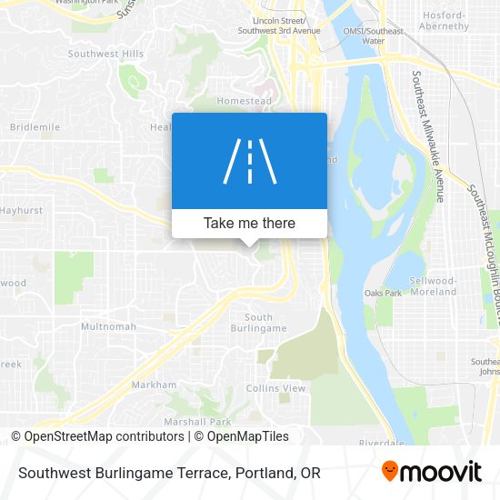Mapa de Southwest Burlingame Terrace