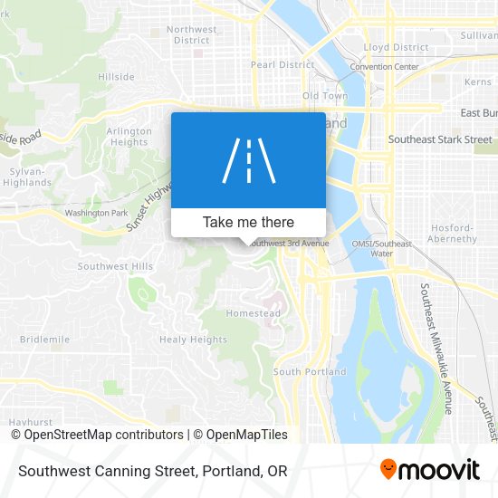 Southwest Canning Street map