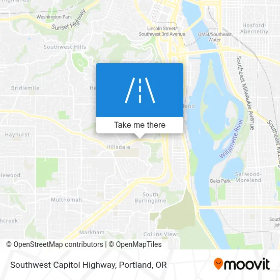 Southwest Capitol Highway map