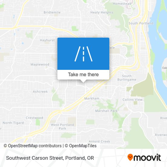 Mapa de Southwest Carson Street