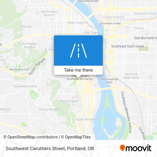 Southwest Caruthers Street map