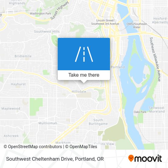 Southwest Cheltenham Drive map