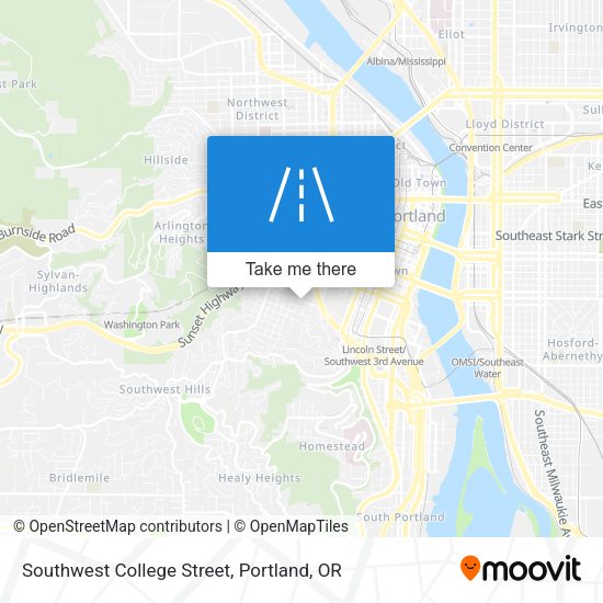 Mapa de Southwest College Street