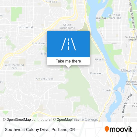 Southwest Colony Drive map