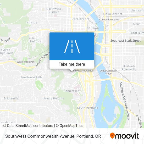 Mapa de Southwest Commonwealth Avenue