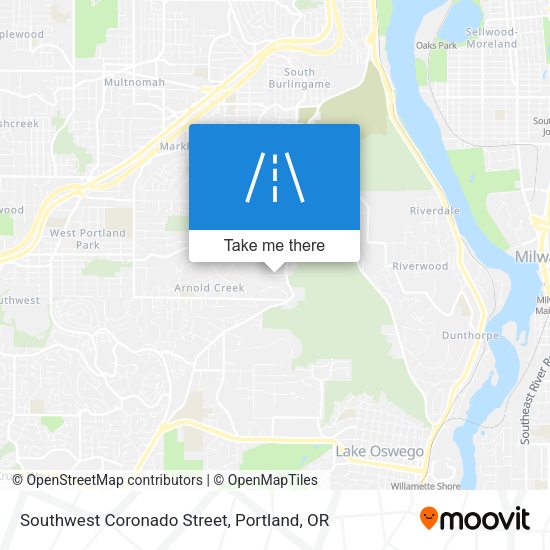 Mapa de Southwest Coronado Street