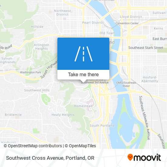 Southwest Cross Avenue map