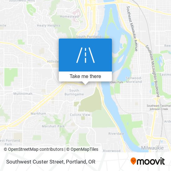 Southwest Custer Street map