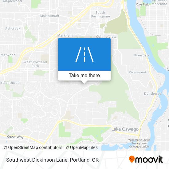 Mapa de Southwest Dickinson Lane