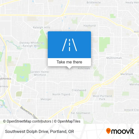 Southwest Dolph Drive map