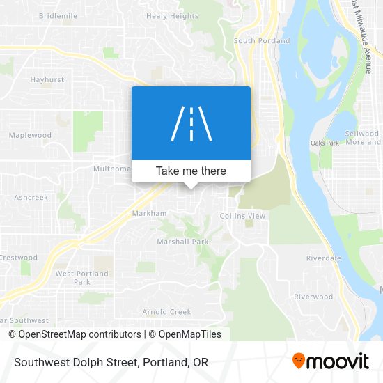 Southwest Dolph Street map