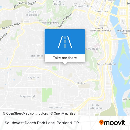 Mapa de Southwest Dosch Park Lane
