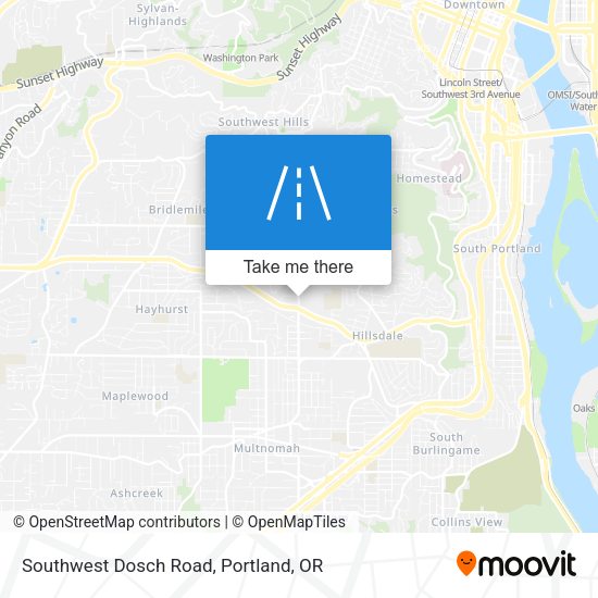 Southwest Dosch Road map