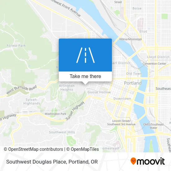 Southwest Douglas Place map