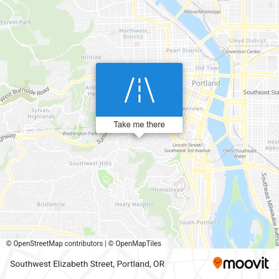 Mapa de Southwest Elizabeth Street