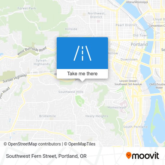 Mapa de Southwest Fern Street