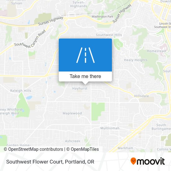 Mapa de Southwest Flower Court