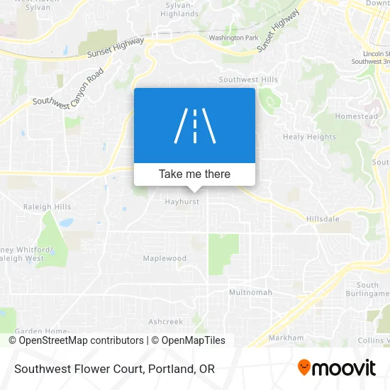 Southwest Flower Court map