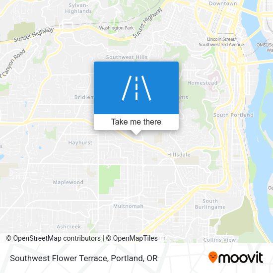 Southwest Flower Terrace map