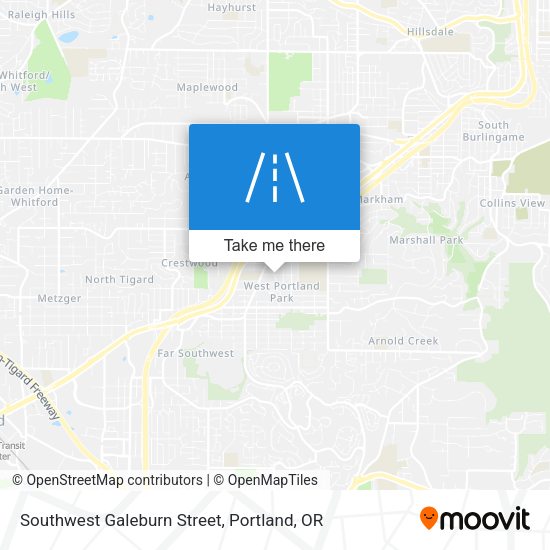 Southwest Galeburn Street map