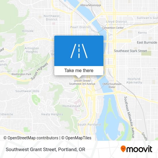 Southwest Grant Street map