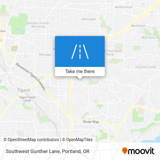 Mapa de Southwest Gunther Lane