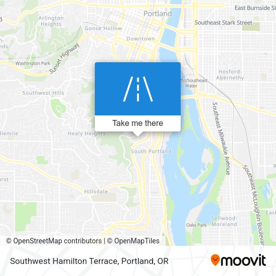 Southwest Hamilton Terrace map