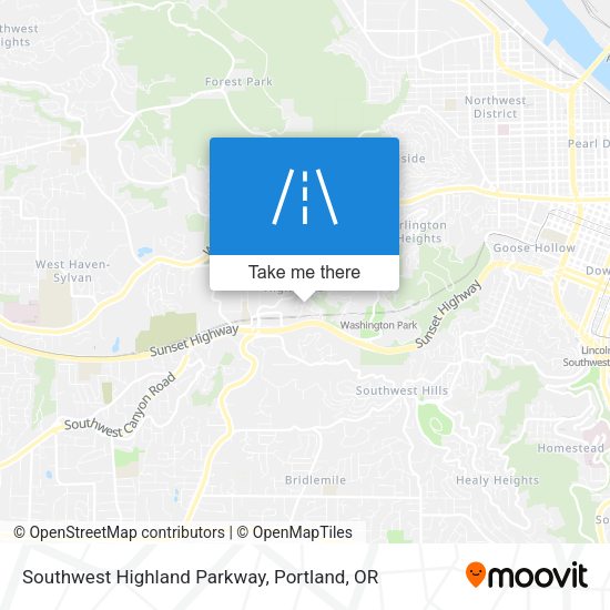 Southwest Highland Parkway map