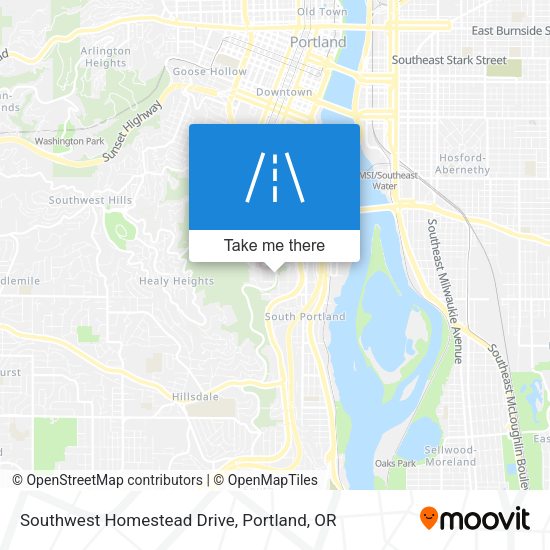 Southwest Homestead Drive map
