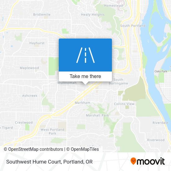 Southwest Hume Court map