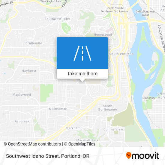 Southwest Idaho Street map