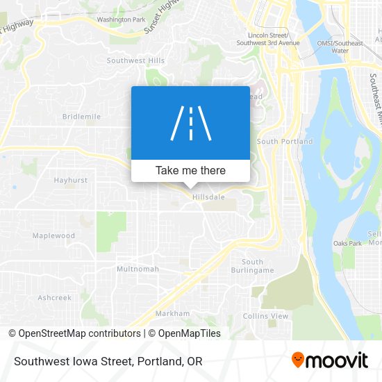 Southwest Iowa Street map
