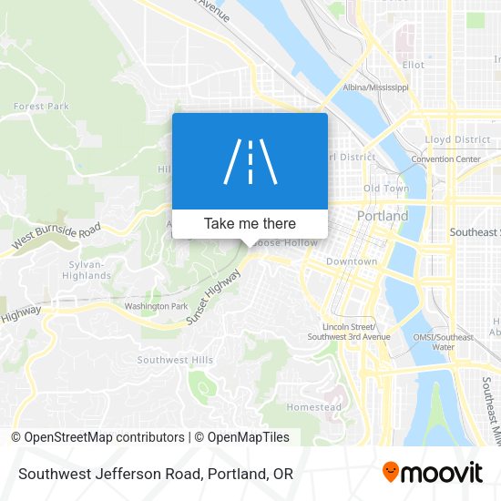 Mapa de Southwest Jefferson Road