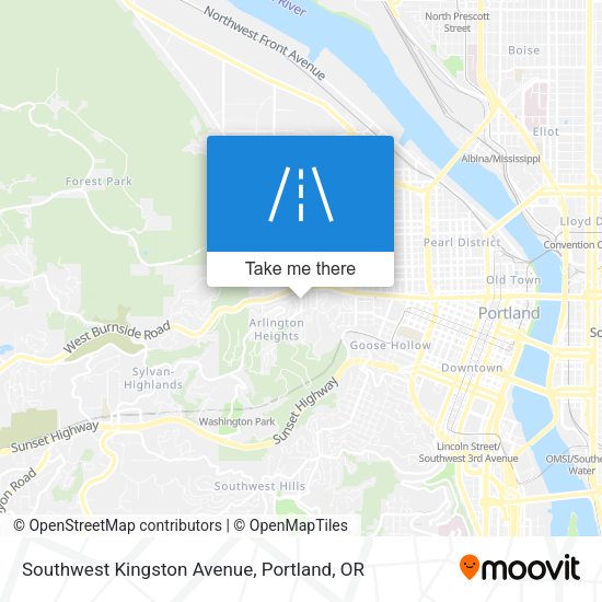 Southwest Kingston Avenue map