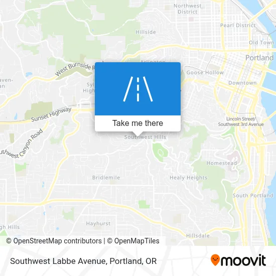 Southwest Labbe Avenue map