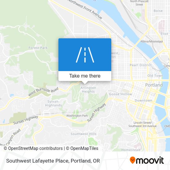 Mapa de Southwest Lafayette Place