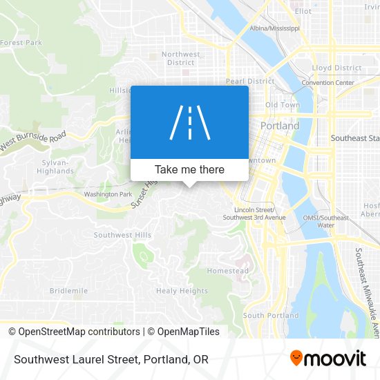 Mapa de Southwest Laurel Street