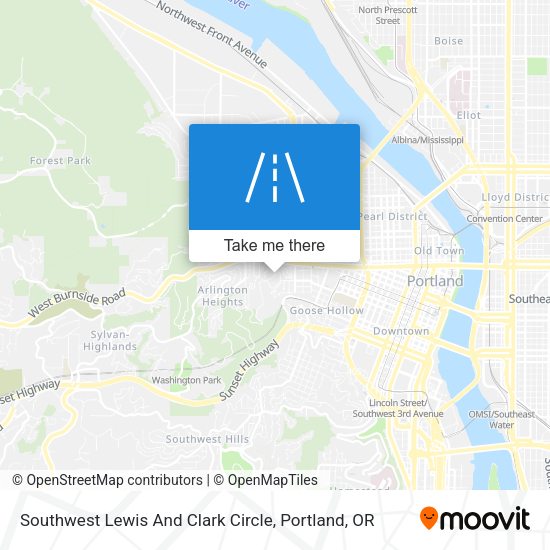 Mapa de Southwest Lewis And Clark Circle