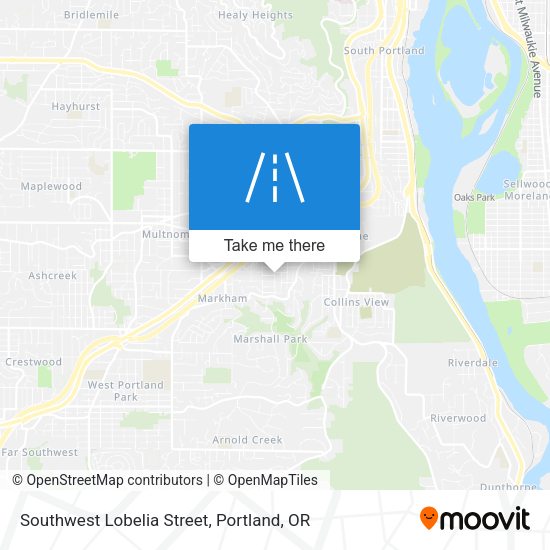 Southwest Lobelia Street map