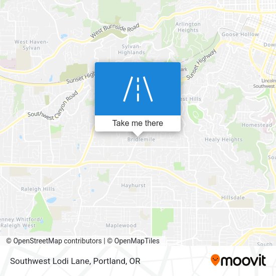 Southwest Lodi Lane map