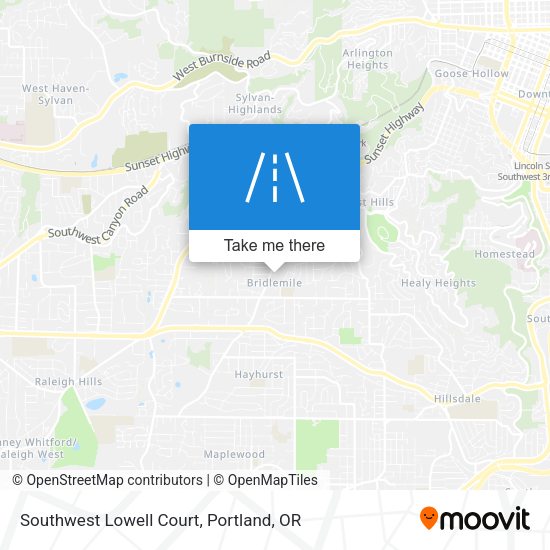 Mapa de Southwest Lowell Court