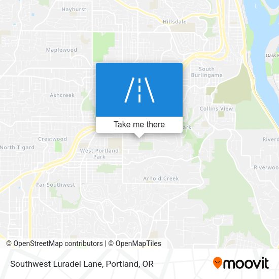 Mapa de Southwest Luradel Lane