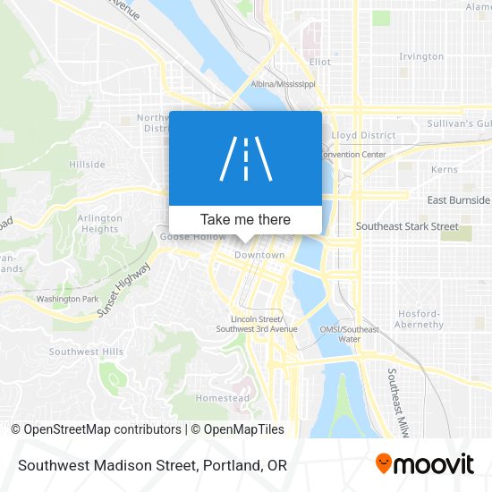 Mapa de Southwest Madison Street