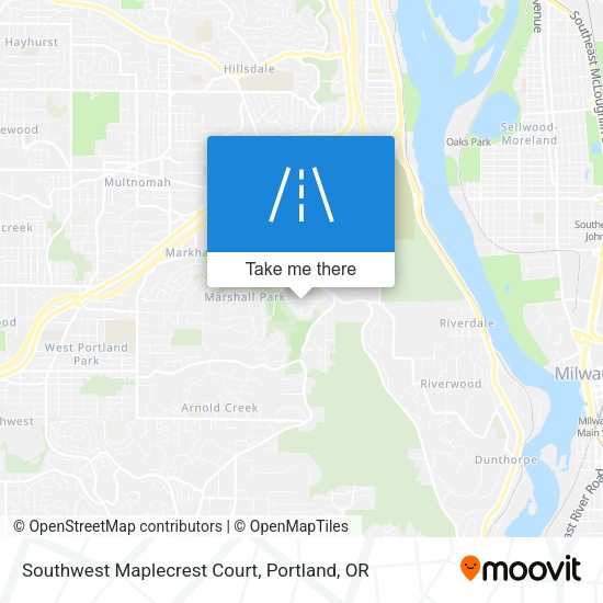 Mapa de Southwest Maplecrest Court