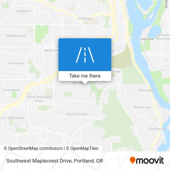 Southwest Maplecrest Drive map