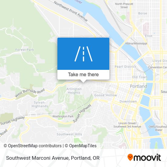 Southwest Marconi Avenue map