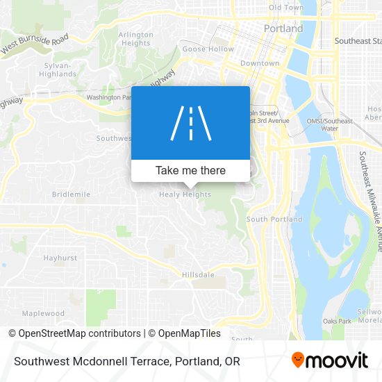 Southwest Mcdonnell Terrace map