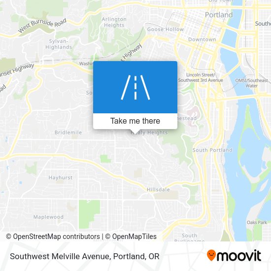 Mapa de Southwest Melville Avenue